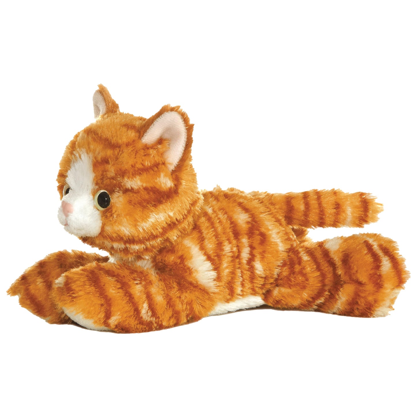 Aurora® Adorable Mini Flopsie™ Ginger Cat™ Stuffed Animal - Mini Companions Ready for Playful Adventures - for Kids All Ages, Toddlers, Adults, and Families - Orange 8 Inches