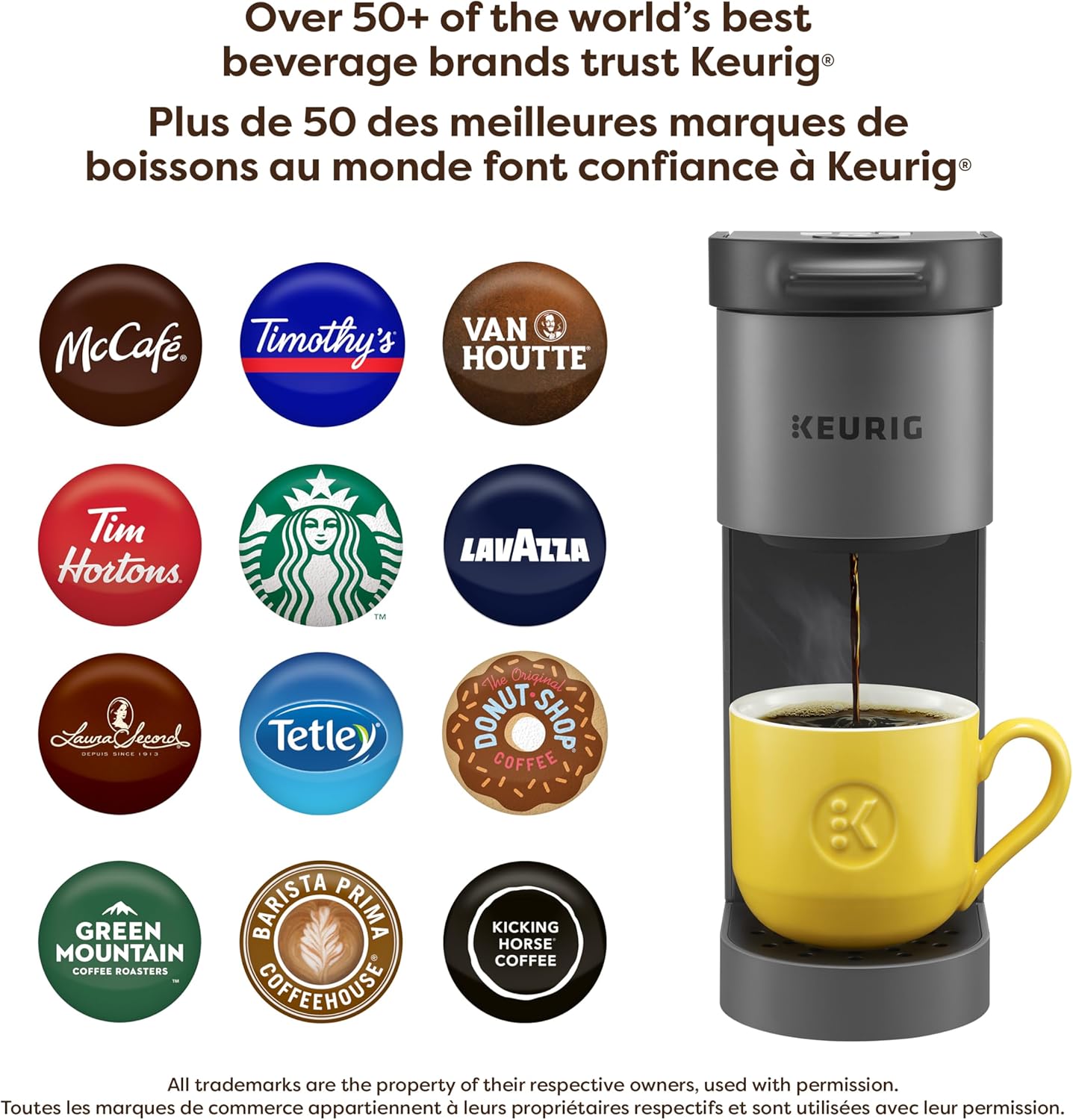 Keurig K-Mini Go Single Serve K-Cup Pod Coffee Maker, 1.24 L removable reservoir, Gray