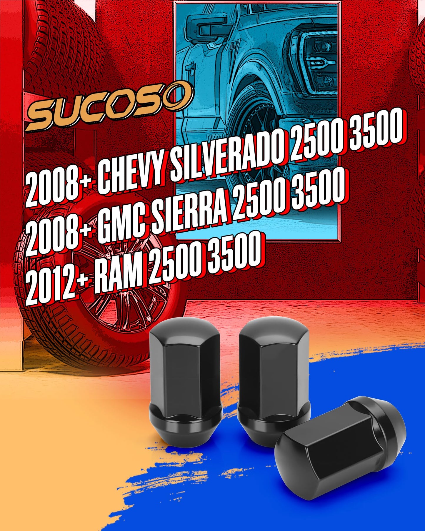M14x1.5 Lug Nuts Fit Cadillac CTS Chevy Camaro Dodge Charger Challenger Charger Tesla, 20PCS OEM/Stock Style Black 14mmx1.5 Wheel Lug Nuts 7/8" Hex Replace 6509873AA 611-331 6509-873AA 5Lug Rim Sedan