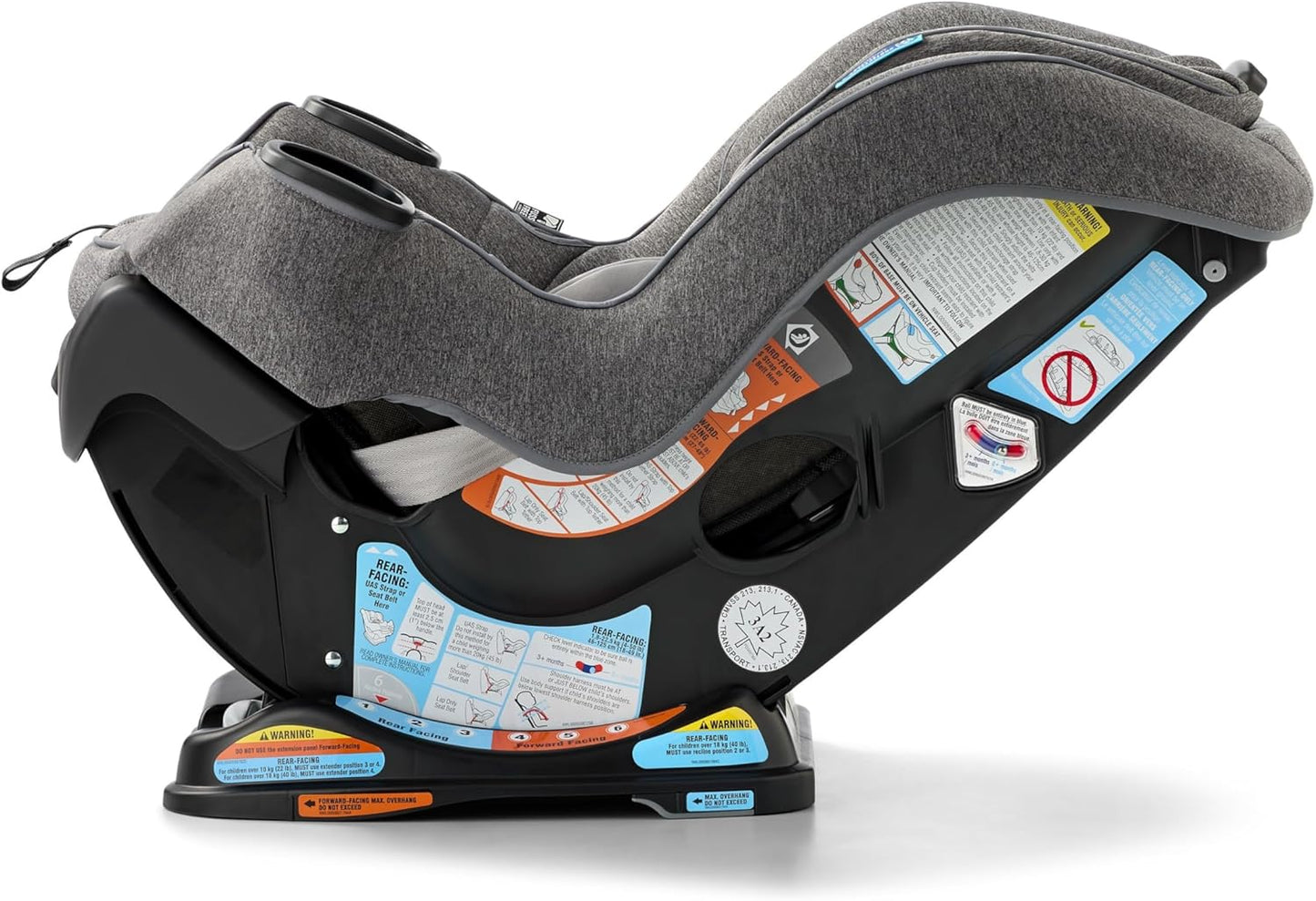 Graco Extend2Fit Kindersitz, 2-in-1 vorwärts- und rückwärtsgerichteter Babysitz, 1,8-30 kg (4-65 lb), Carter