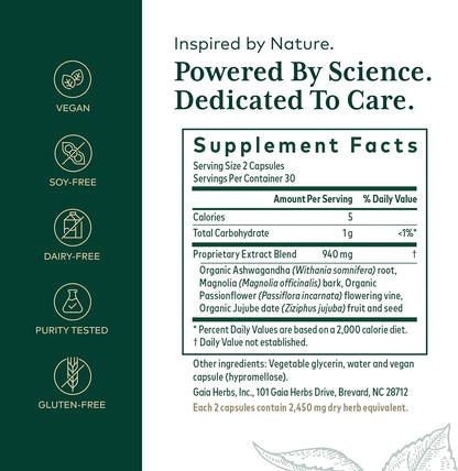 GAIA HERBS PRO Sleep Maintenance - Adrenal Health & Sleep Support* & PRO Somni-Mint Rosmarinic Complex - Sleep Health & Relaxation Support Supplement* - Bundle (Pack of 2)