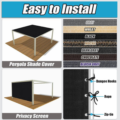 Shade Your Outdoor Space with Amagenix 90% Sun Shade Cloth