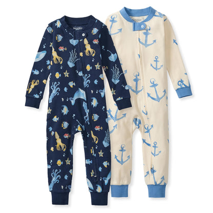 Burt's Bees Baby Unisex Footless Sleeper Pajama 100% Organic Cotton Snug-Fit 1-Piece Zip-Up Jumpsuit for Toddlers