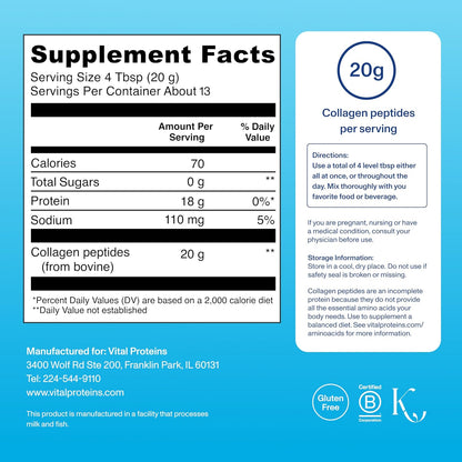 Vital Proteins Collagen Peptides Powder: A Game-Changer for Hair, Skin, and Joint Health