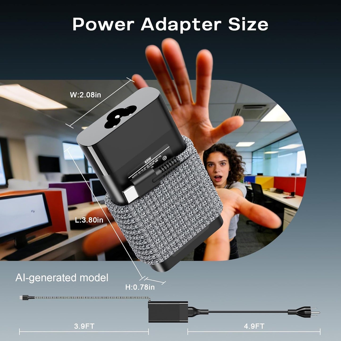 WzXHU Slim 65W USB C Laptop Charger: A Game-Changer for HP Users
