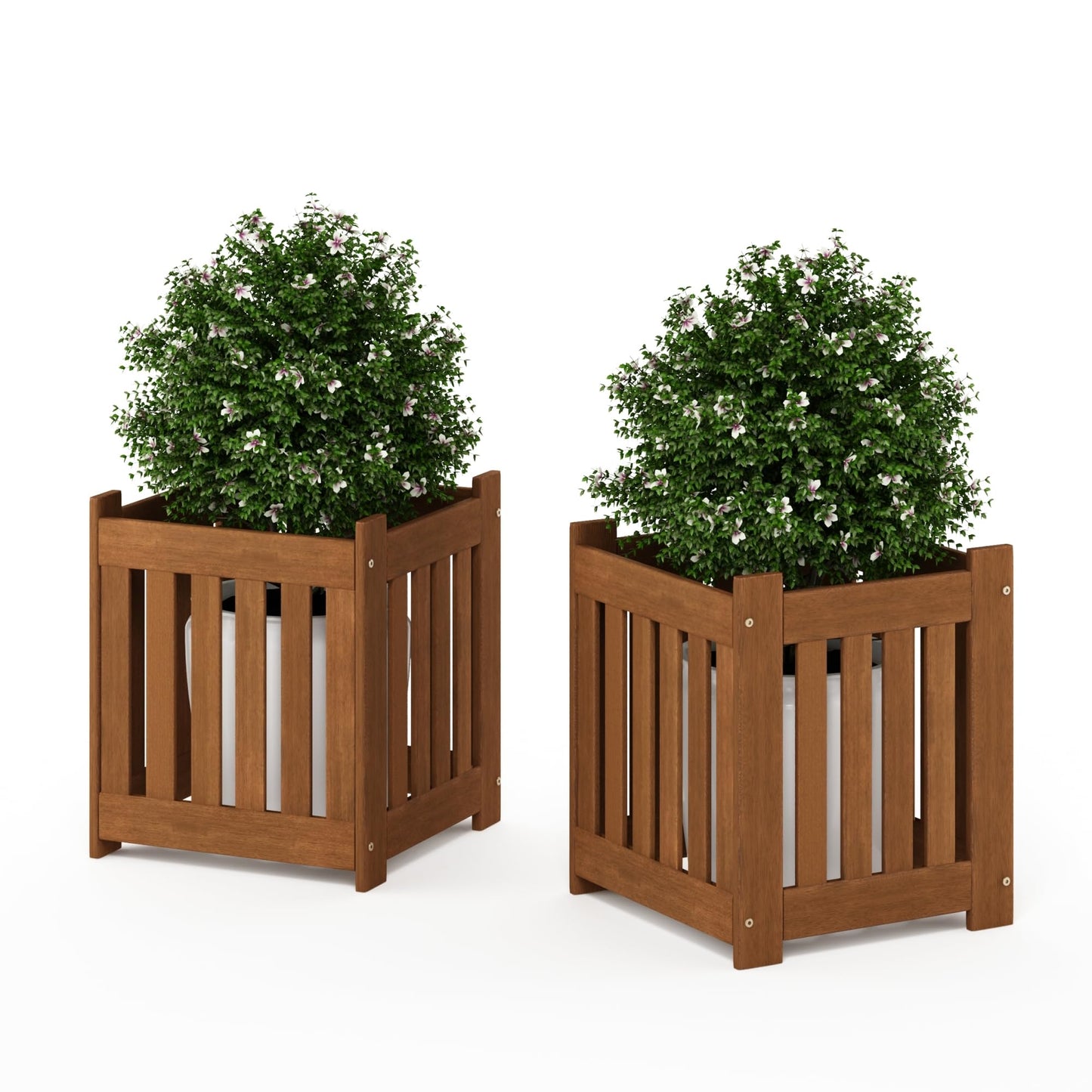 Furinno FG17478 Tioman Outdoor Patio Furniture Hardwood Potting Bench, Natural
