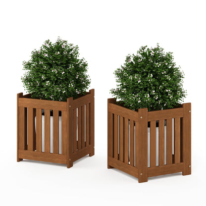 Furinno FG17478 Tioman Outdoor Patio Furniture Hardwood Potting Bench, Natural