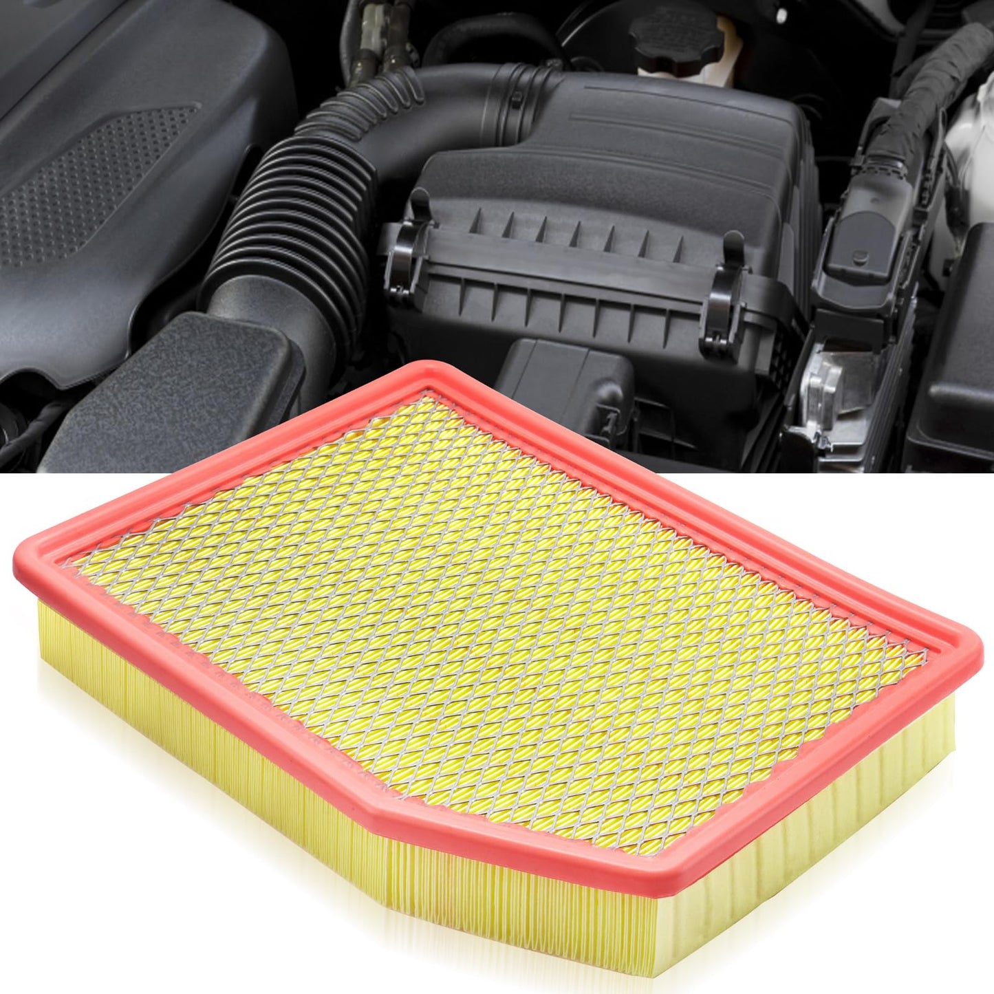 CA10262 Engine Air Filter Fit Ford Expedition/F150/F250/F350 (2007-2021) & Lincoln Navigator Replaces FA1883, 7C3Z9601A, A35642