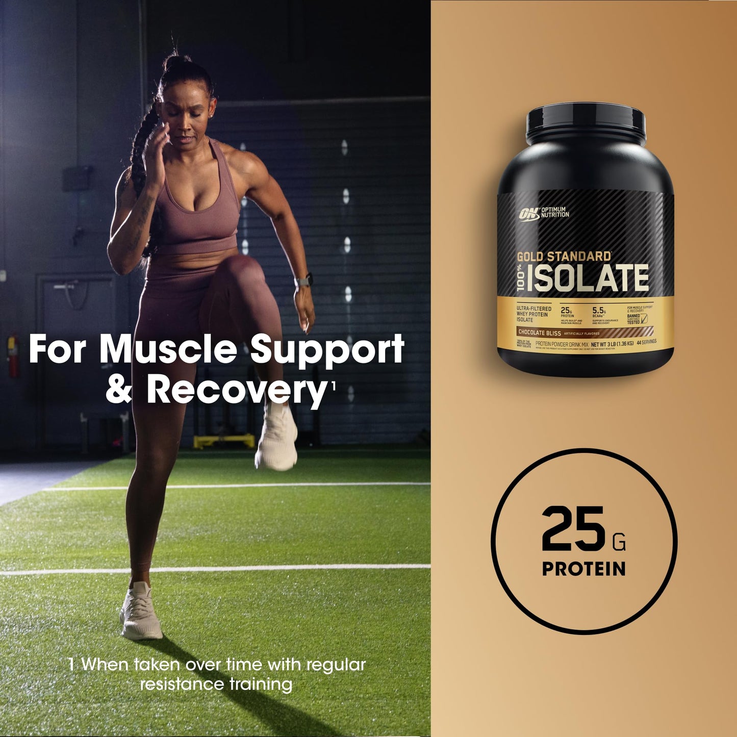 Optimum Nutrition Gold Standard 100% Isolate, Protein Powder, Chocolate Bliss, 3 Pounds, 44 Servings. Whey Protein Isolate (Packaging May Vary) (Pack of 4)