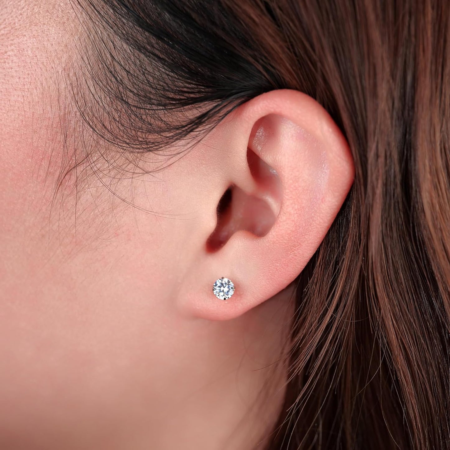 Limerenz Hypoallergene F136 Titan Schraub-Perlen-Ohrstecker (Flat Back Sleeper Earrings) Implantatqualität 20G Kleine Ohrstecker für empfindliche Ohren (5mm Perle)