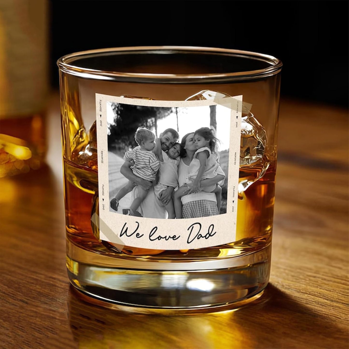 Custom Photo Dad Whiskey Glass: A Unique Gift for the Special Man in Your Life