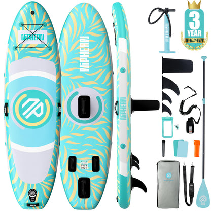 Niphean（Ultra-Light） Inflatable Paddle Board with StabilTrac Fin and Durable SUP Accessories, 10' Stand Up Paddle Boards for Adults & Youth, Versatile Yoga Paddle Board, Gift Ideas