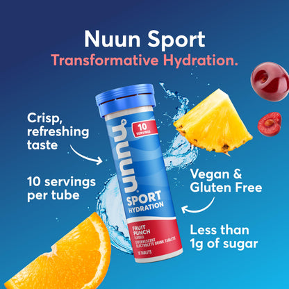 Nuun Sport Electrolyte Tablets with Magnesium, Calcium, Potassium, Chloride & Sodium, Gluten Free & Vegan, Mixed Flavors, 48 Pack (40 Servings Total)