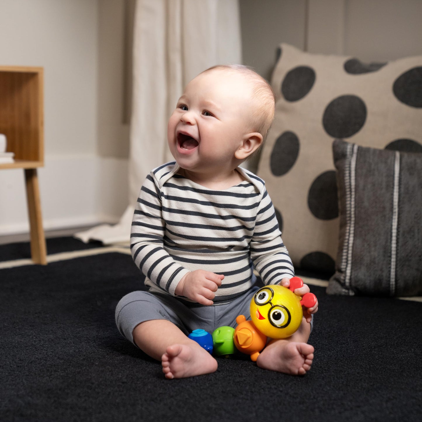 Baby Einstein Sticky Spinner BPA-freies Hochstuhl-Aktivitätsspielzeug, 3 Monate+
