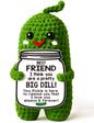 MAMAGIFTREE Fathers Day Dad Birthday Gifts from Daughter or Son,Handmade Crochet Pickle -I Love Best Daddy Ever Gift Thank You Daddy Funny Emotional Care Desk Decor