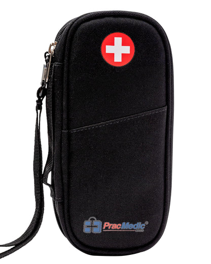 PracMedic Bags Epipen Carry Case– Insulated Epi Pens Carrying Case for Epipens, Auvi-Q, Inhaler, Allergy Medication & Diabetes Supply– Durable Emergency Medical Pouch for Travel (Red)