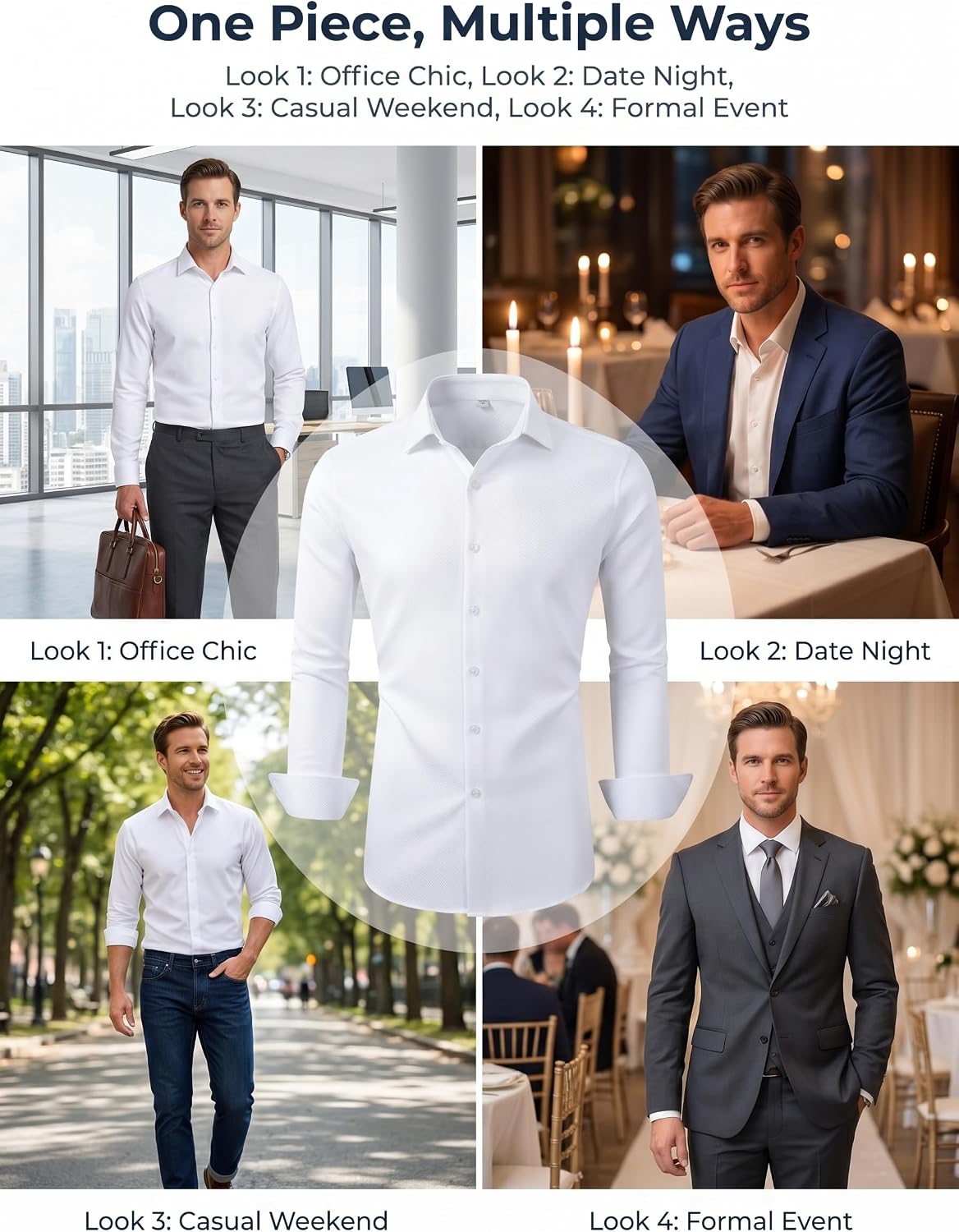 Effortless Style: Beninos Men's Dress Shirts