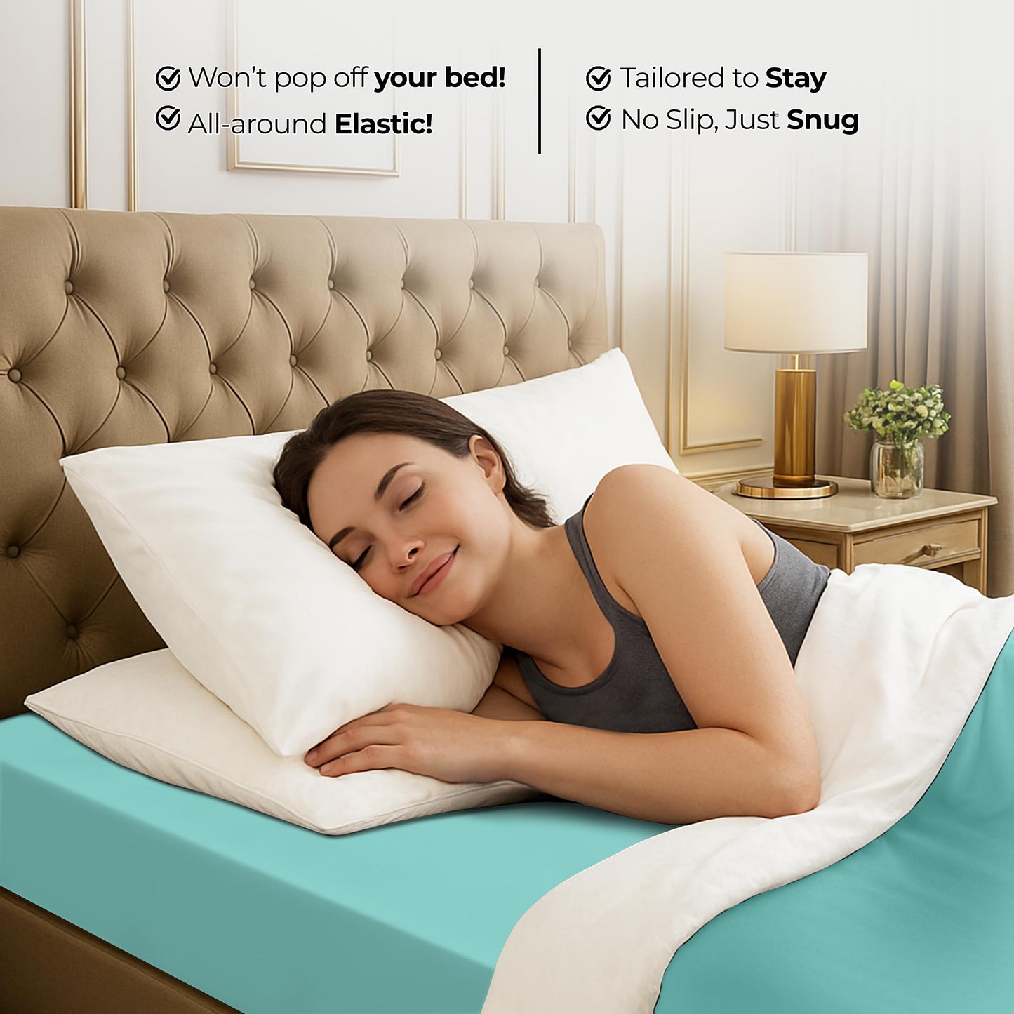 Utopia Bedding Queen Fitted Sheet - Bottom Sheet - Deep Pocket - Soft Microfiber - Shrinkage and Fade Resistant - Easy Care -1 Fitted Sheet Only (Grey)