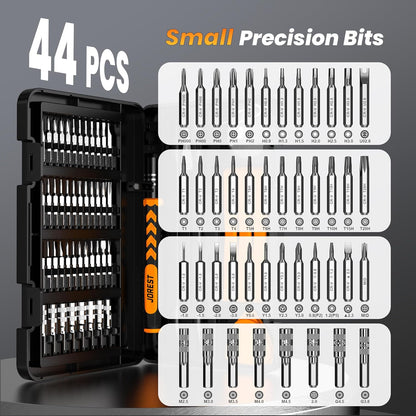 JOREST 40Pcs Small Precision Screwdriver Set, Mini Tool Kit with Torx T5 T6 T8 T9, Triwing Y00, Star Pentalobe, Repair for Ring Doorbell, Laptop, PC, Switch, PS5, Xbox, MacBook, iPhone, Watch, Glasses
