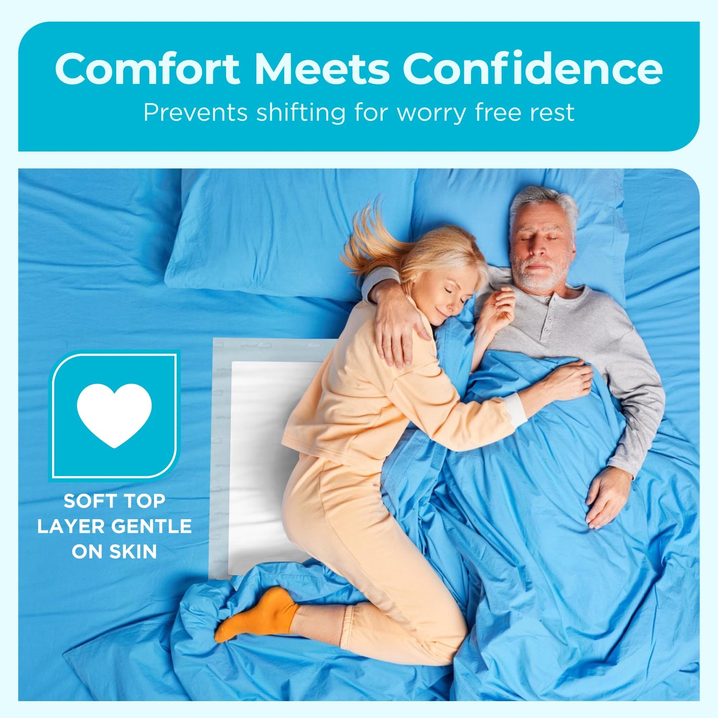 Inspire Super Absorbent Disposable Bed Pads for Chronic Incontinence Ultra Thick and Absorbent Bed Pads Disposable Adult | Pee Pads for Adults (36" X 36" Pack of 50) XX Large