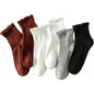 Hstyle 6 Pairs of Ruffle Socks Women, Cute Ruffle Ankle Socks