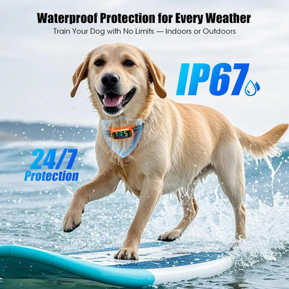 Smart AI Bark Collar for Large Medium Small Dogs, Anti Barking Device with 5 Training Modes, Exclusive Forced Bark-Stopping, Rechargeable IP67 Waterproof Bark Collar with 5 Sensitivity (Black)