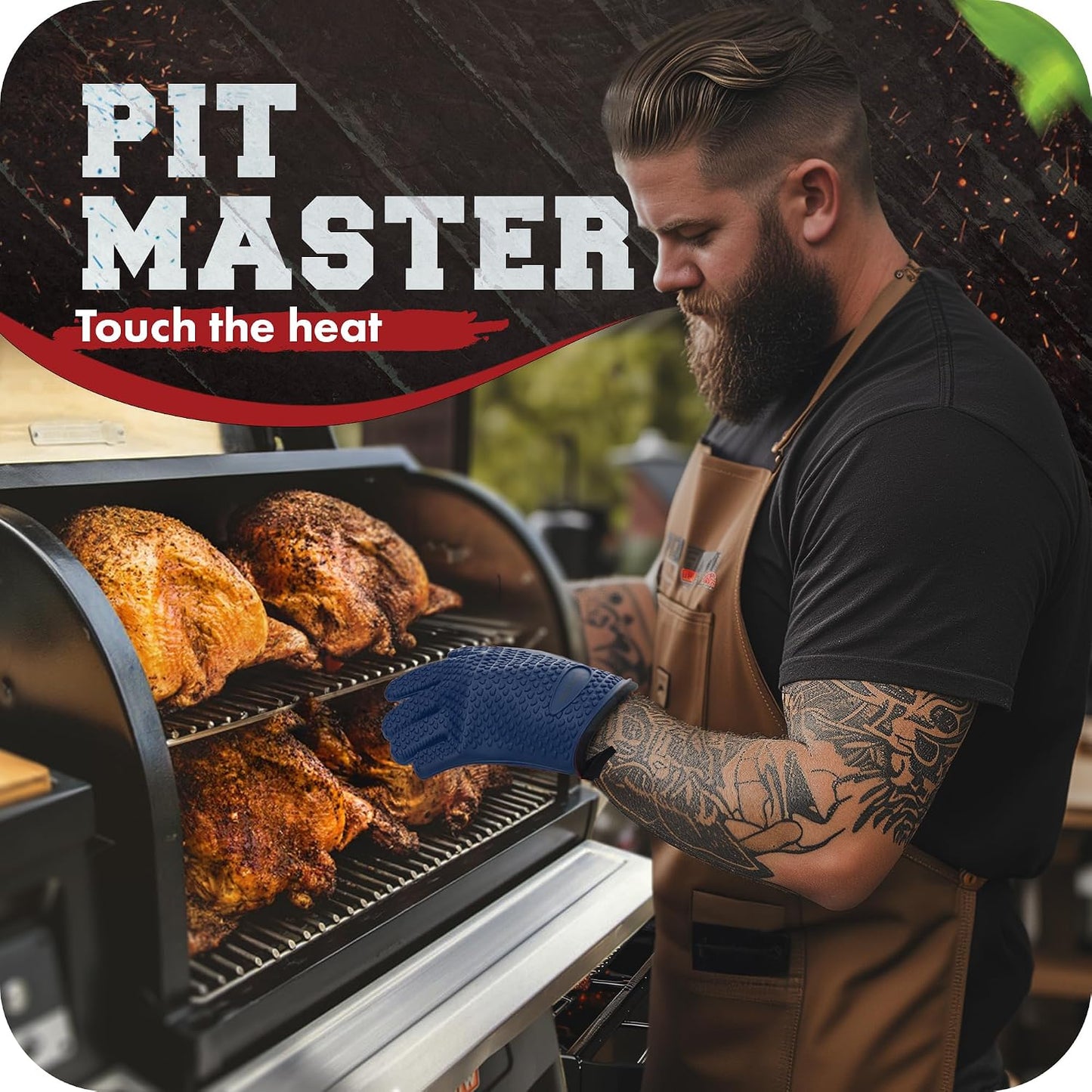 KITCHEN PERFECTION Silicone Smoker Oven Gloves