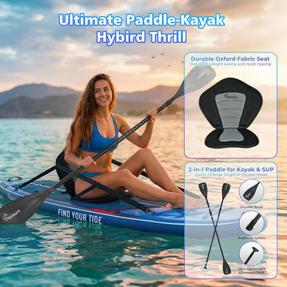 PRAISUN 12’ x 35” Inflatable Paddle Board Review: A Stable and Versatile SUP for All
