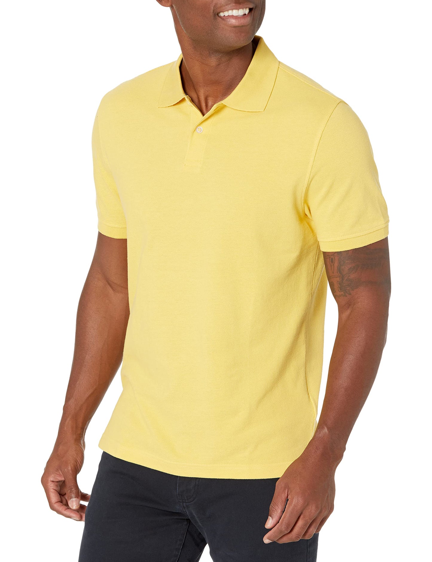 Amazon Essentials Mens Slim-Fit Cotton Pique Polo Shirt