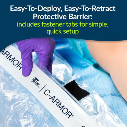 TIDI 5523 C-Armor Drape ― Designed to Protect The Sterile Field When Using a C-Arm Imaging System ― Quantity: 12 Sterile C-Armor Drapes ― Medical Supplies
