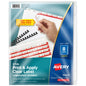 Avery 8 Tab Unpunched Dividers for Use with Any Binding System, Easy Print & Apply Clear Label Strip, Index Maker Customizable White Tabs, 150 Sets Total (6 Packs of 11444)