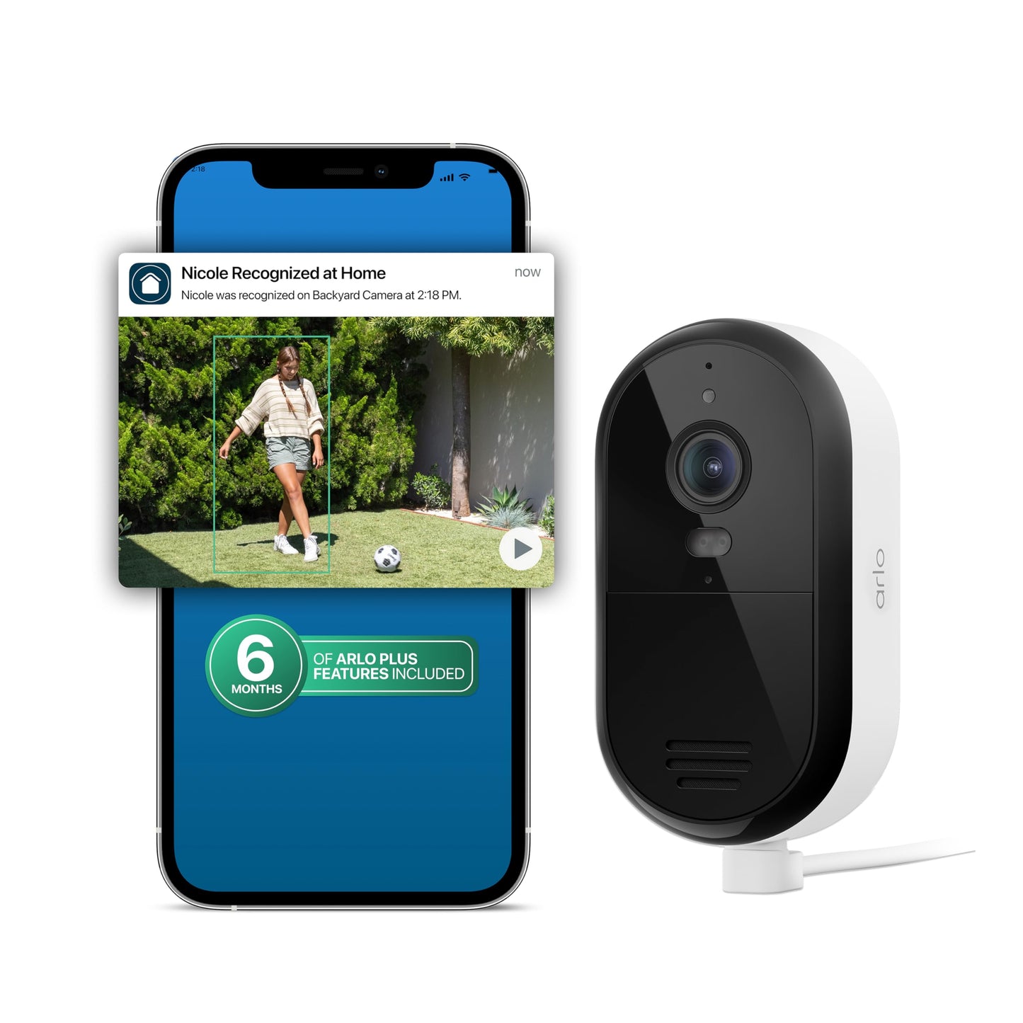 Security Camera Outdoor Wired 2-Pack - Arlo Essential 2K Surveillance Camera with Person Detection, Package Alert, Color Night Vision, 2-Way Audio, Weather Resistant, Motion Detection