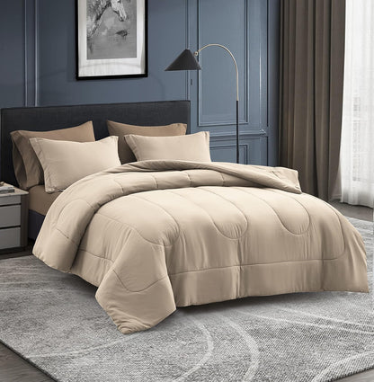 Maple&Stone Double Bed Comforter Set - 7 Pieces of Cozy