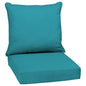 Arden Outdoor Foam Deep Seat Cushions Set, 24x24, Premium High-Density Foam, Never Flattens, Weather-Proof for Patio Chair Sofa Couch, Blue Shibori Stripe