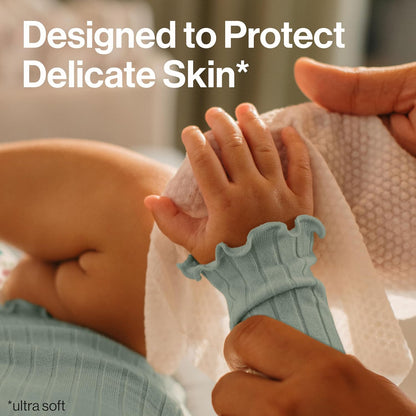 The Honest Company Clean Conscious Unscented Wipes | Over 99% Water, Compostable, Plant-Based, Baby Wipes | Hypoallergenic for Sensitive Skin, EWG Verified | Pattern Play, 576 Count