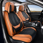 Coverado Car Seat Covers 5 Pieces, Full Set Universal Seat Covers for Cars, Waterproof Nappa Leather Auto Seat Protectors with Head Pillow, Car Interiors Fit for Most Sedans SUV Pick-up Truck, Black