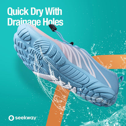 SEEKWAY Wasserschuhe Herren Damen Erwachsene Quick-Dry Badeschuhe Barfußschuhe für Strand Schwimmen Fluss Pool See Wandern Kajak Surfen