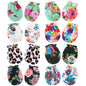 8 Pairs: Leopard + Floral Printed