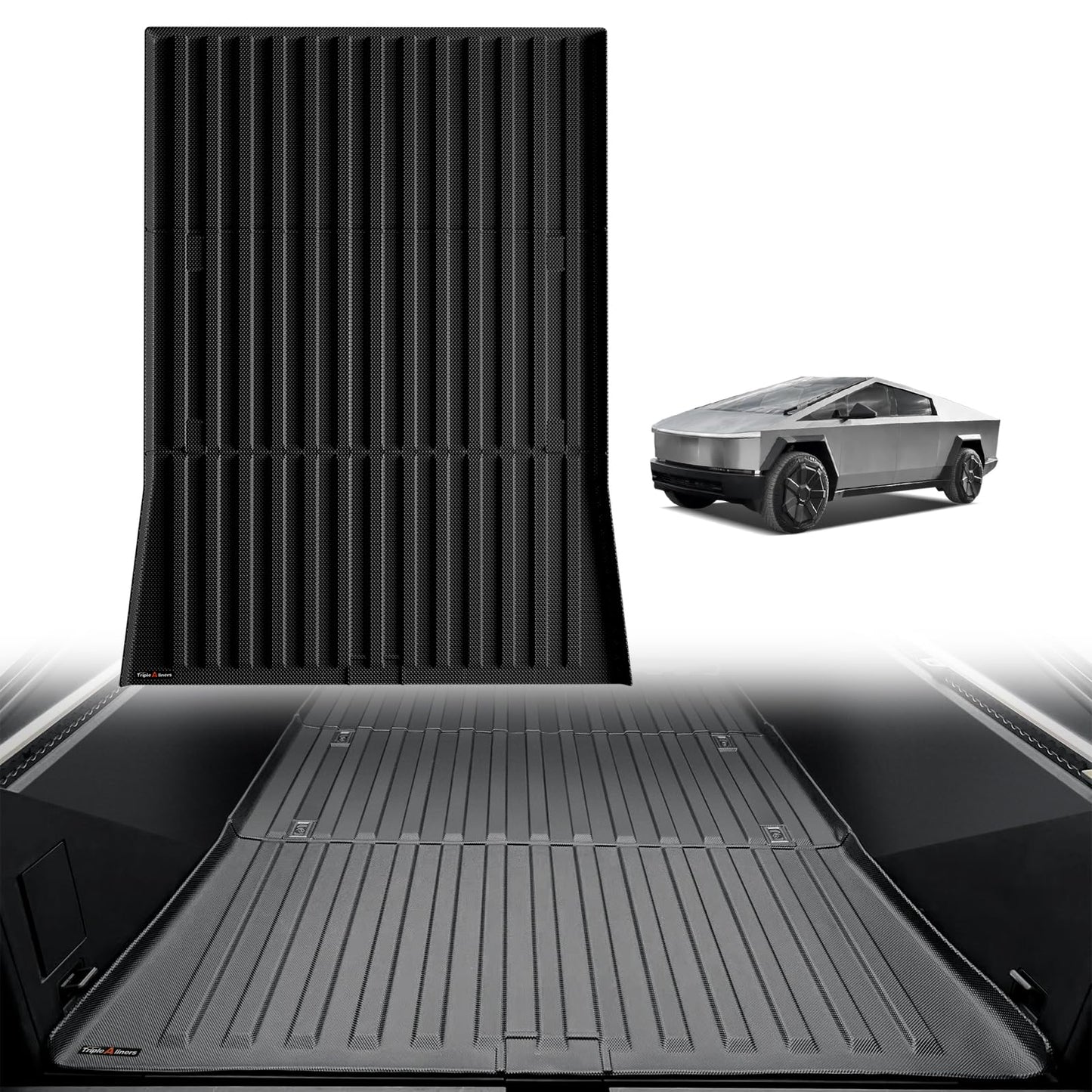 TripleAliners Truck Mat Compatible with 2019-2026 Chevy Silverado 1500 / GMC Sierra 1500 6.6FT Accessories, Truck Bed Mat Heavy Duty Custom Fit All Weather Protection TPE Pickup Liner, Standard Bed