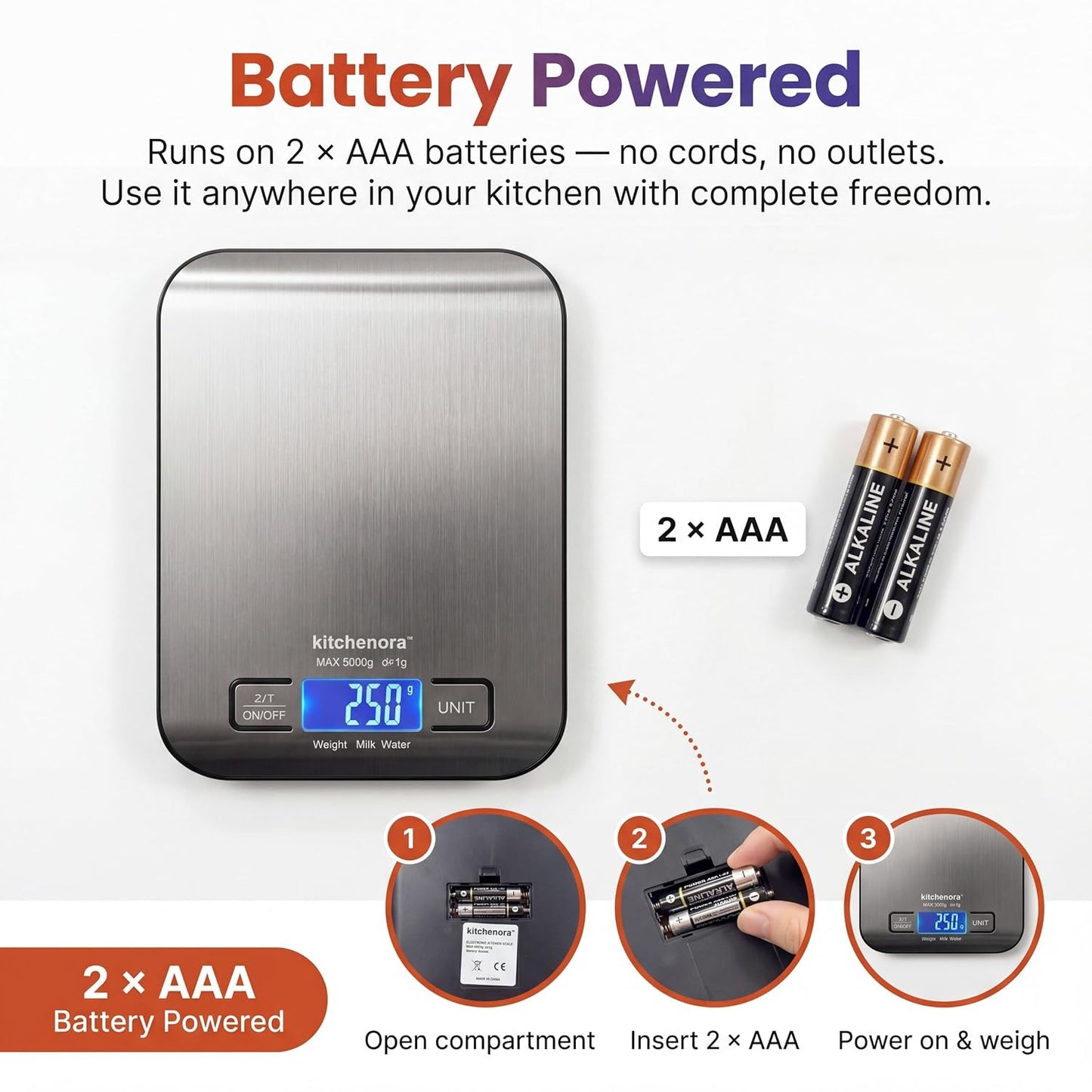 Kitchenora Digital Food Kitchen Scale: A Game-Changer for Cooking and Baking