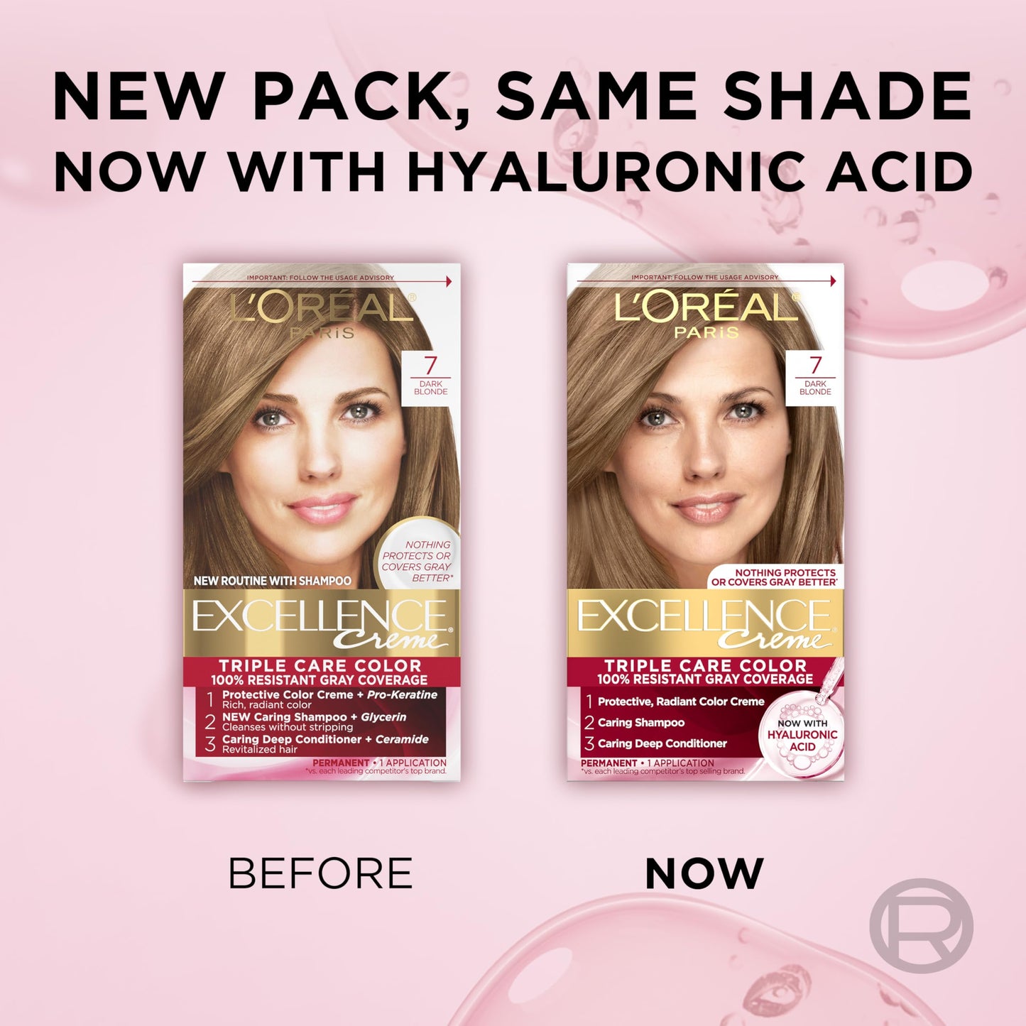 L'Oréal Paris Excellence Crème Permanente Haarfarbe, dreifache Pflegehaarfarbe mit Hyaluronsäure für 100% Grauabdeckung, 4AR Dunkles Schokobraun, 1 Packung (Verpackung kann variieren)