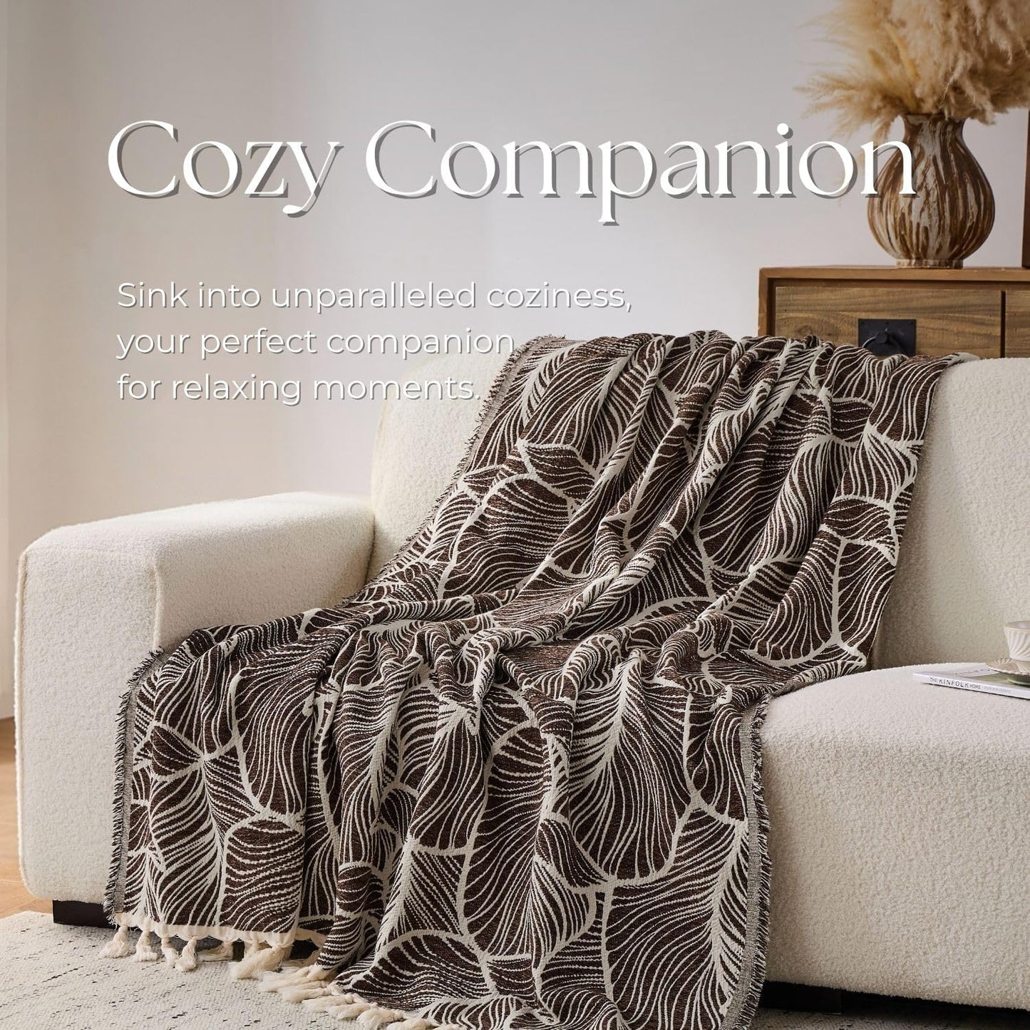Cozy Up with the DOWN HOME Chenille Cotton Throw Blanket