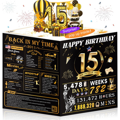 21st Birthday Card,3D Pop Up Funny 21st Birthday Decorations for Girls Granddaughter Sister,Happy 21 Year Old Birthday Gift for Daughter,Great 21Year Old Gifts Idea for Her,Jumbo Rose Glod In 2005