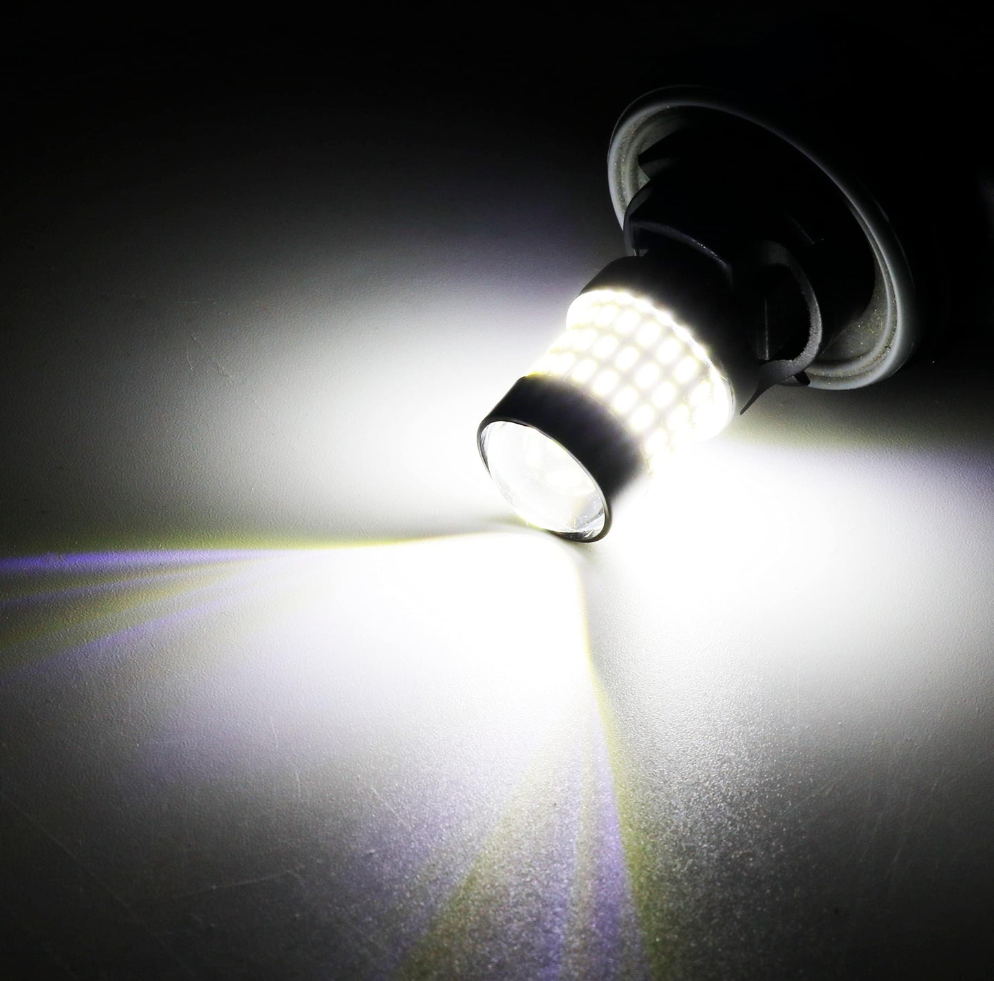 LUYED 3157 LED Bulbs Reverse Light Xenon White 1800 Lumens Super Bright 78 SMD 3056 3156 3057 4157 LED Bulbs,Used for Back Up Reverse Lights,Brake Lights,Tail Lights,Turn Signal Lights,Pack of 2