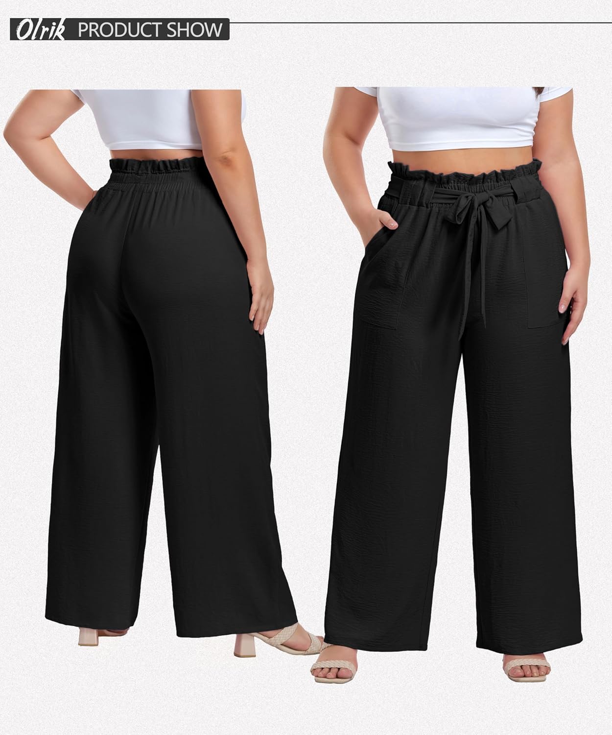 OLRIK Plus Size Wide Leg Pants for Women: Comfort Meets Style