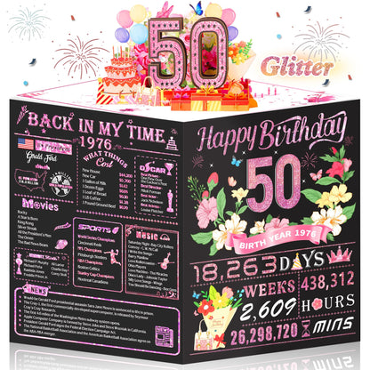 21st Birthday Card,3D Pop Up Funny 21st Birthday Decorations for Girls Granddaughter Sister,Happy 21 Year Old Birthday Gift for Daughter,Great 21Year Old Gifts Idea for Her,Jumbo Rose Glod In 2005