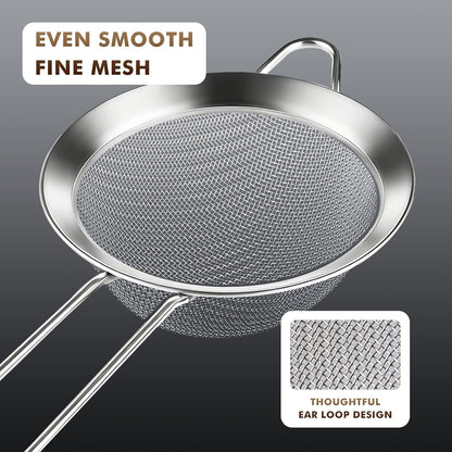 NileHome 3 Piece Mesh Strainers: A Kitchen Essential