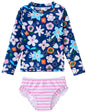 UMELOK Toddler and Little Girls Rash Guard Sets with Bikini Bottoms Swimwear