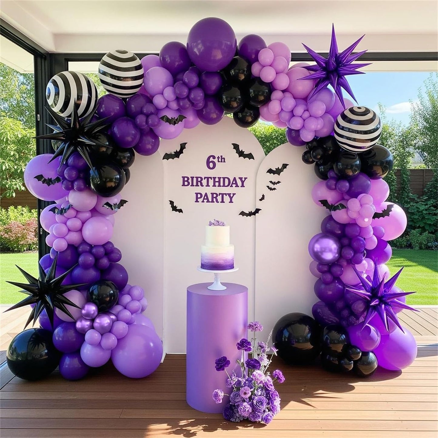 Pastellrosa und lilafarbene Ballons, 12-Zoll-Metallic-Lila-Flieder-Pink-Konfetti-Ballon-Set für Mädchen, Frauen, Kpop, Schmetterling-Geburtstag, Babyparty, Brautparty, Hochzeit, Prinzessin, Disco, Musikparty-Dekorationen