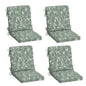 Arden 2-Pack Outdoor Patio Dining Chair Cushion, 20x44, Rain-Proof Seat Pad, Fade-Resistant Outdoor Cushion Black Cabana Stripe